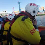 Team - the RNLI Southend team attended the incident with the coastguard