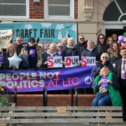 Anger - concern over the town council has prompted protests