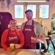 Hummus where the heart is - Ella Sisso and her fiancé, Jack Alcock, have opened their own business.