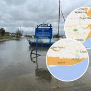 Coastal towns like Walton have already suffered flooding this week