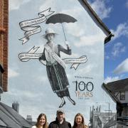 Mural - The N. Shelley mural with Laura Phillips, Dave Nash and Sarah Palmer
