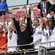 Going up - Bromley celebrate winning the play-off final