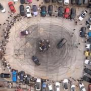 'Won't be tolerated' - Aerial image of car meet taking place