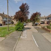 The woman was attacked by the dogs at a home in Cornwall Close