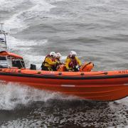 Launched - RNLI Southend lifeboat hovercraft