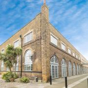 The two-bedroom apartment in The Railstore is on Zoopla for £375,000