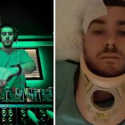 Recovering - Brad DJing as a pastime and in hospital in Bangkok