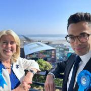 Proud -  Southend West MP Anna Firth and Conservative candidate Gavin Haran
