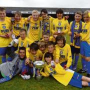 Yellow magic - Concord Rangers with the under 12 cup