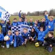 Leigh ramblers youth team off to see Blues at Wembley