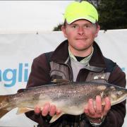 Prize catch — Tim Joyce with his personal best brown trout of 6lb 11oz