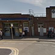 Incident - the emergency services rushed to Leigh station on Saturday morning