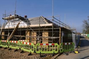 Show homes and a sales office take shape