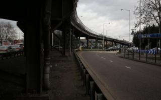 The Gallows Corner flyover was built in the 1970s as a temporary structure
