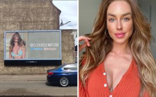 Billboards of Eliza Rose Watson promoting her OnlyFans have cropped up across London
