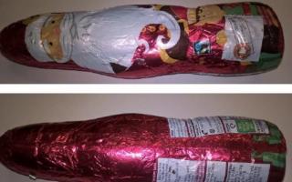 Co-op are recalling these hollow chocolate Santas