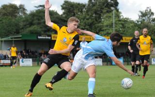 Thorn - East Thurrock's Lewis Smith was a nuisance all evening