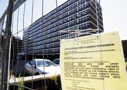 Echo: Bogged down - plans to turn office blocks in Victoria Avenue into flats have stalled