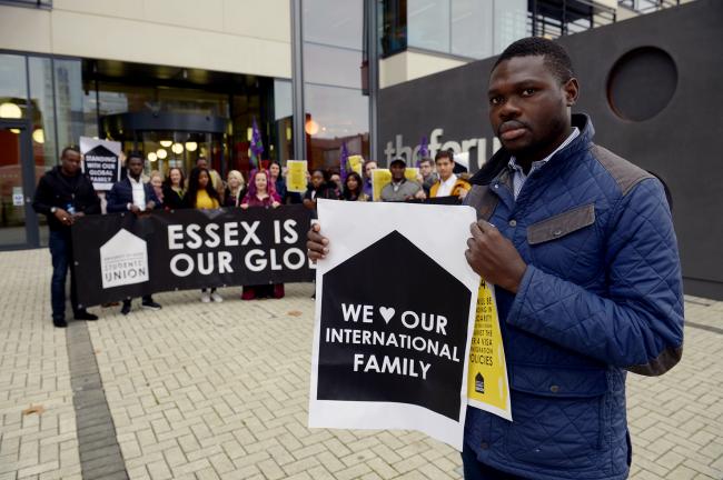 Shola Akinyemi - vice president of Southend Student Union voices concerns about the impact of new immigration bill on UK universties