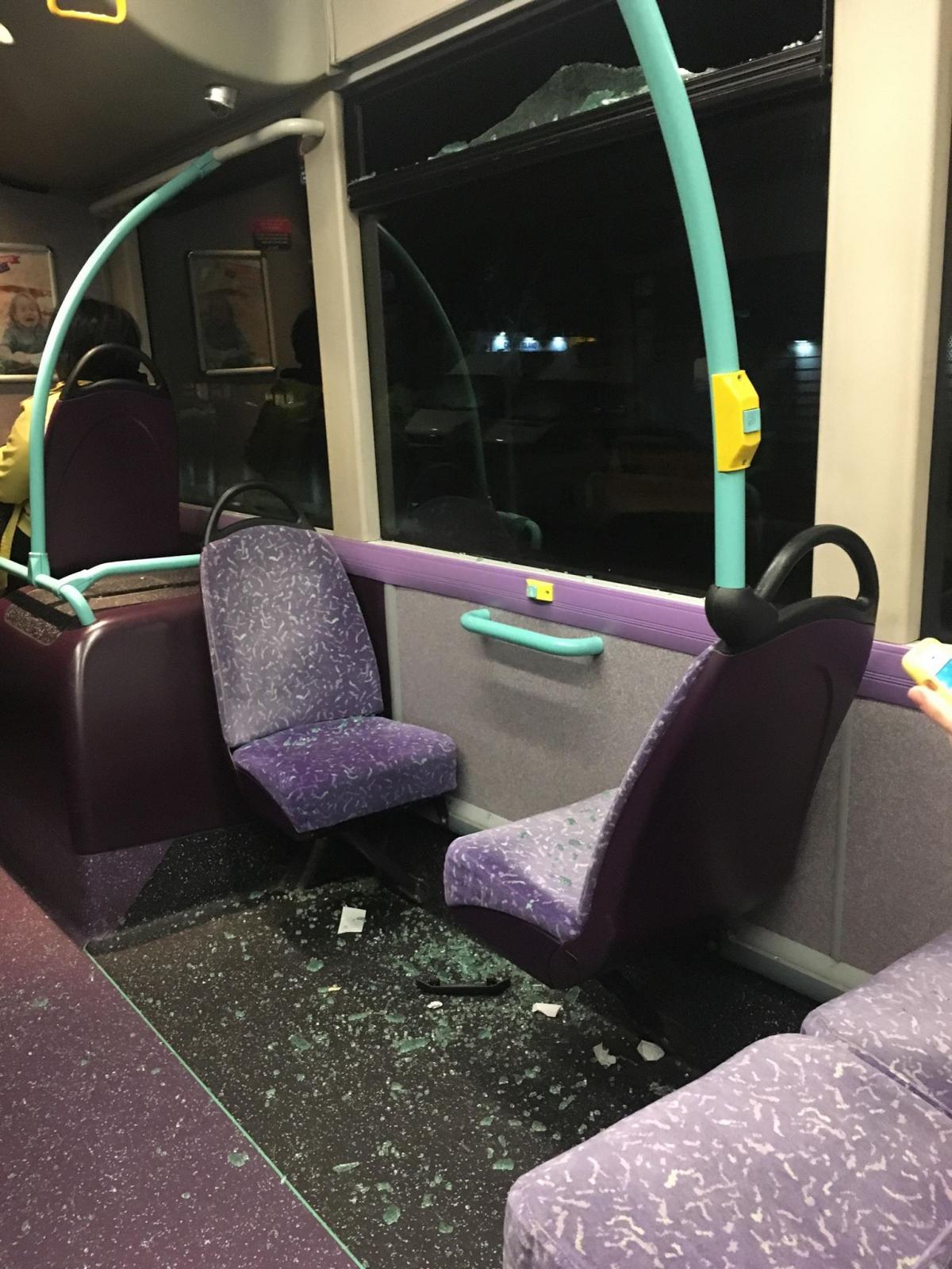 Yobs Smash Bus Window Showering Passengers With Glass On Canvey Echo