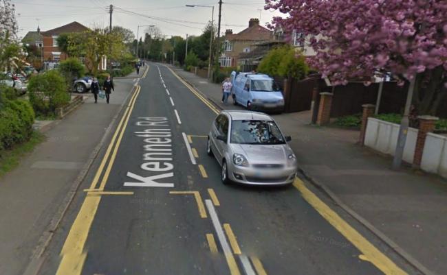School children were told to leave the bus on Kenneth Road